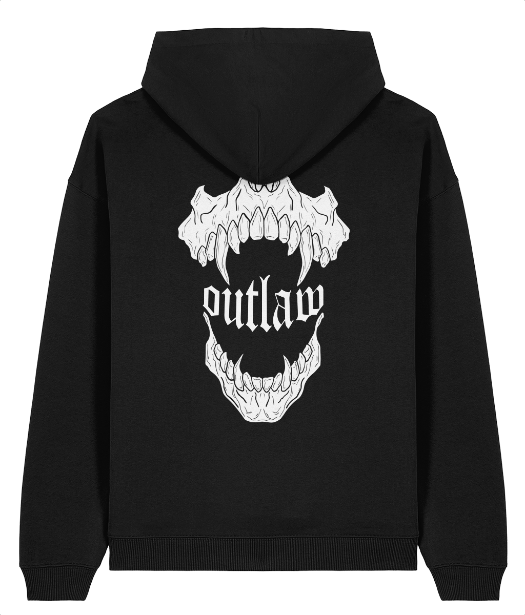 OUTLAW-jaw // black hoodie