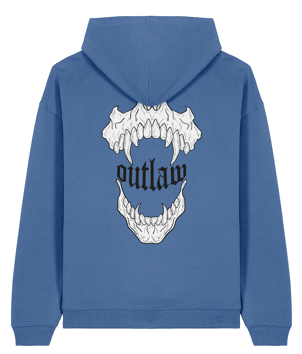 OUTLAW-jaw // mindful blue hoodie