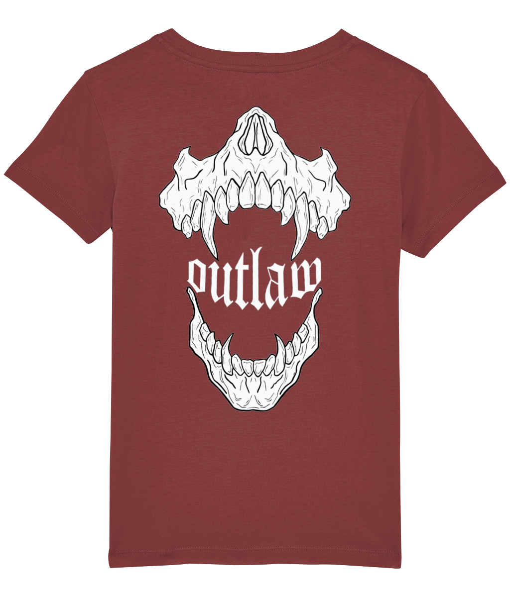 OUTLAW-jaw // little outlaw burgundy tee