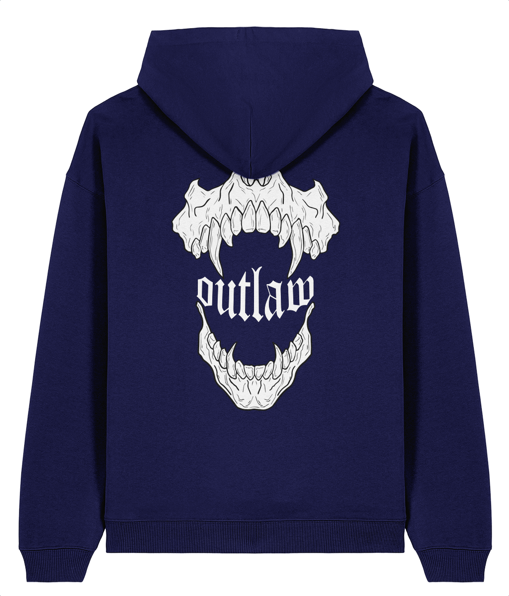 OUTLAW-jaw // french navy hoodie
