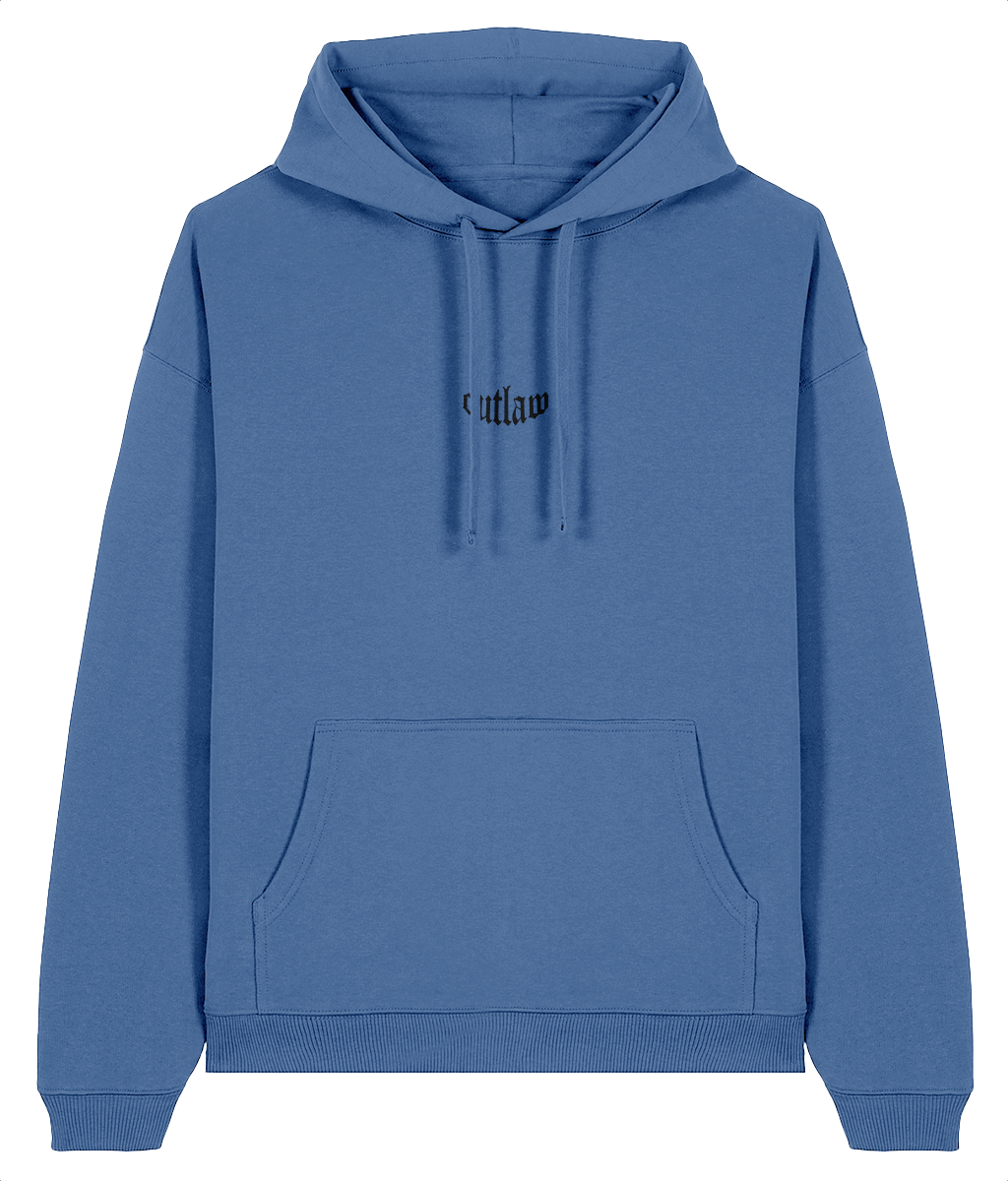 OUTLAW-jaw // mindful blue hoodie